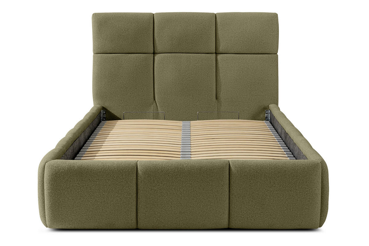 POLSTERBETT ALTOS Einzelbett, grün - Grün, Holz/Holzwerkstoff (120/200cm) - KONSIMO®