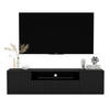 TV-SCHRANK Elpis2 Schwarz Matt Glamour 150 cm - Schwarz, Holzwerkstoff (150/37.5/36.5cm) - Meble Lindner