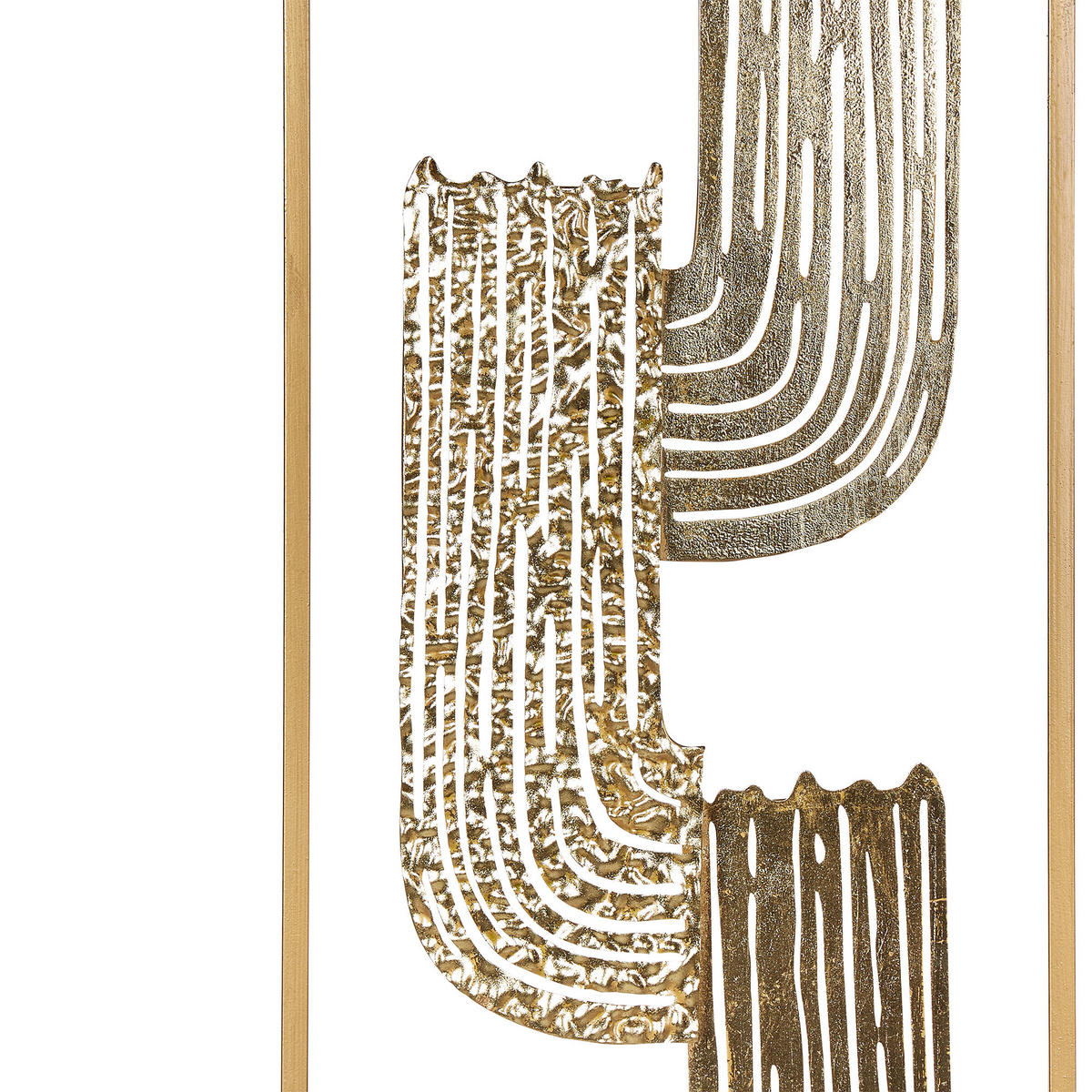 WANDDEKORATION Metall gold Thulium - Goldfarben, Metall (29/75/1cm) - Beliani