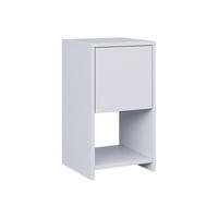NACHTTISCH Evo Weiß 30 x 55 cm mit Schublade - Weiß, Holzwerkstoff (30/55/30cm) - Vicco