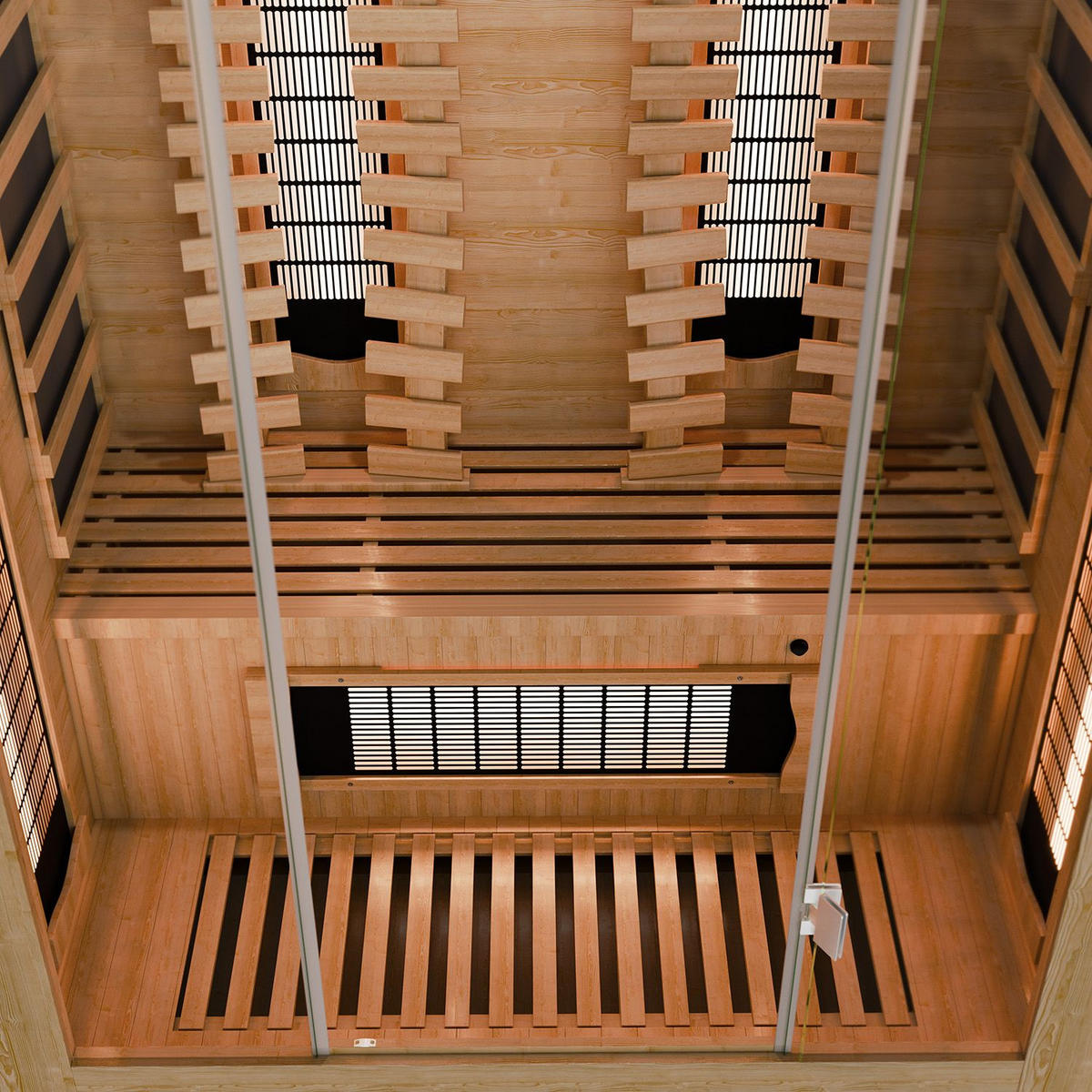INFRAROTKABINE Kiruna130 Premium mit Dual Technologie - Naturfarben, Holz (130/190/105cm) - Artsauna