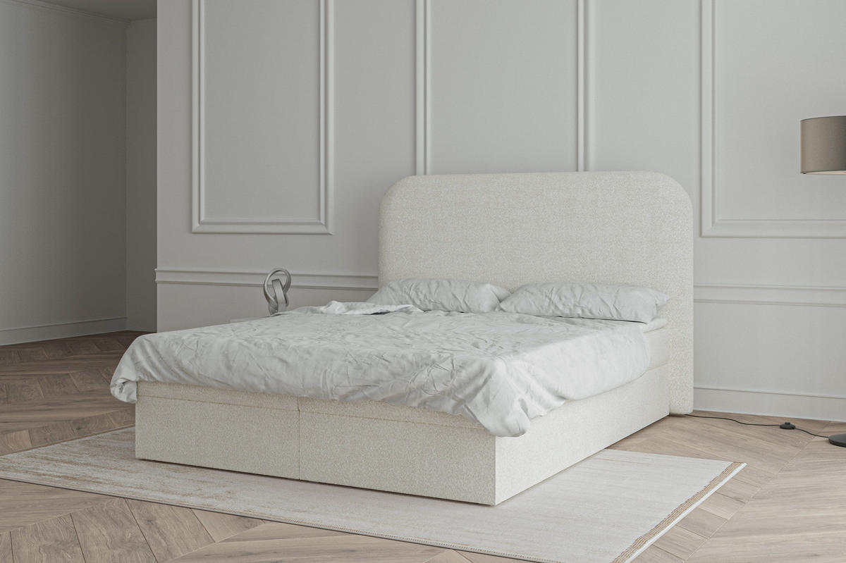 BOXBETT 140x200 - 07 Anthology 1 - Weiß - Weiß, Holzwerkstoff (140/200cm) - Möblo