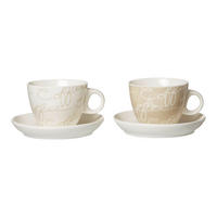CAPPUCCINO-GESCHIRR Cornello bunt 4er Set - Multicolor, Keramik (0.18L) - Ritzenhoff Breker