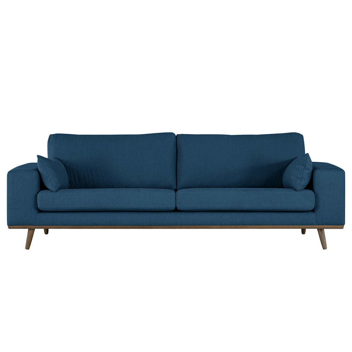 3-SITZER SOFA - Blau, Naturmaterialien (237/81/88cm) - home24