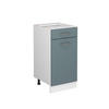 UNTERSCHRANK R-Line Blau-Grau 40 cm mit Schublade, ohne AP - Blaugrau/Weiß, Holzwerkstoff (40/81.6/46cm) - Vicco