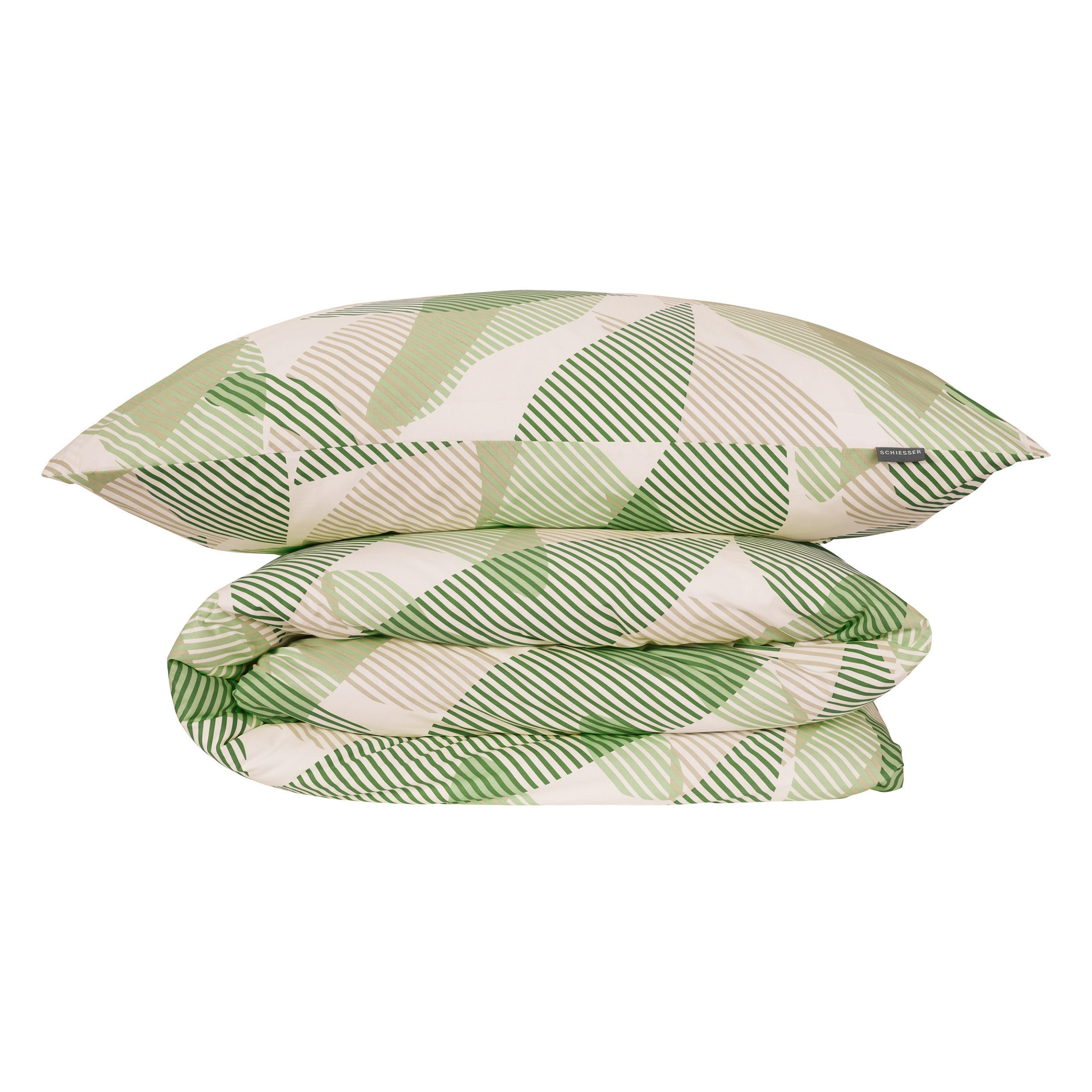 BETTWÄSCHESET Lea - Renforcé - 2-teilig - 155 x 220 cm - Grün - Grün, Textil (155/220cm) - SCHIESSER