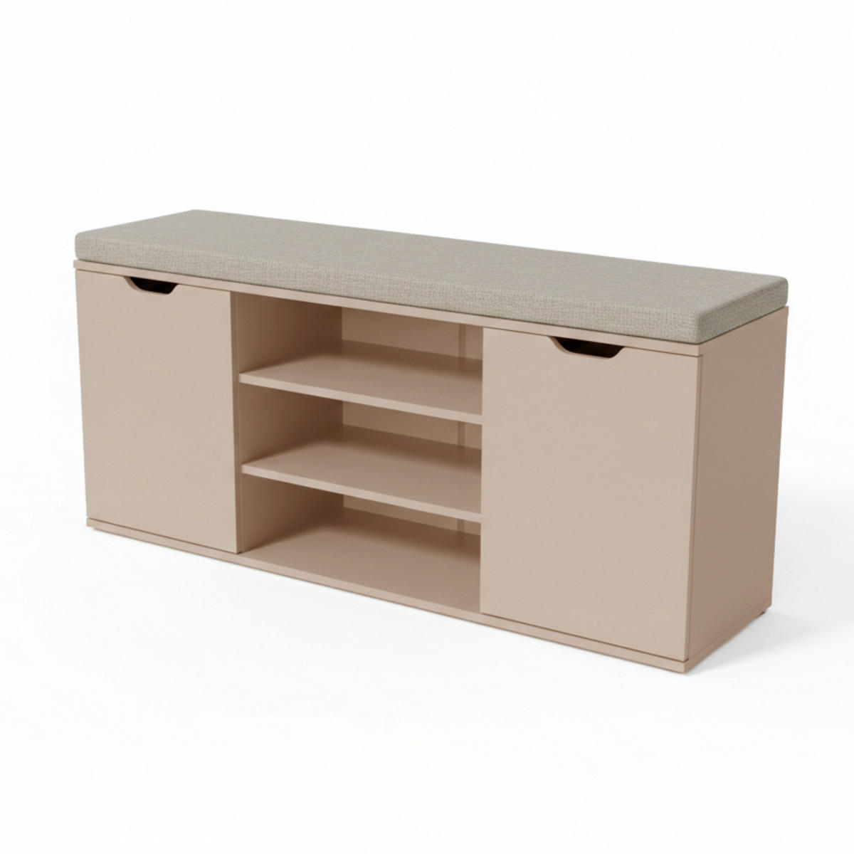 SCHUHSCHRANK Porta 103/30/46 cm - Hellgrau, Holzwerkstoff (30/46/103cm) - BOXIMO