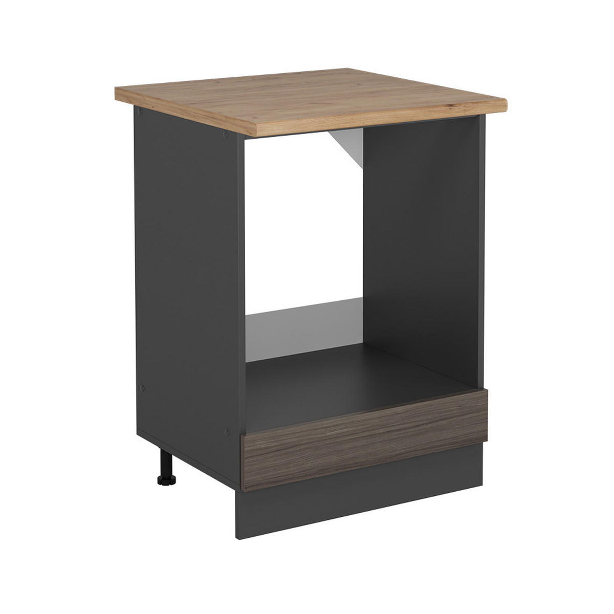 Anthrazit/Grau, Holzwerkstoff (60/81.6/60cm) - Vicco