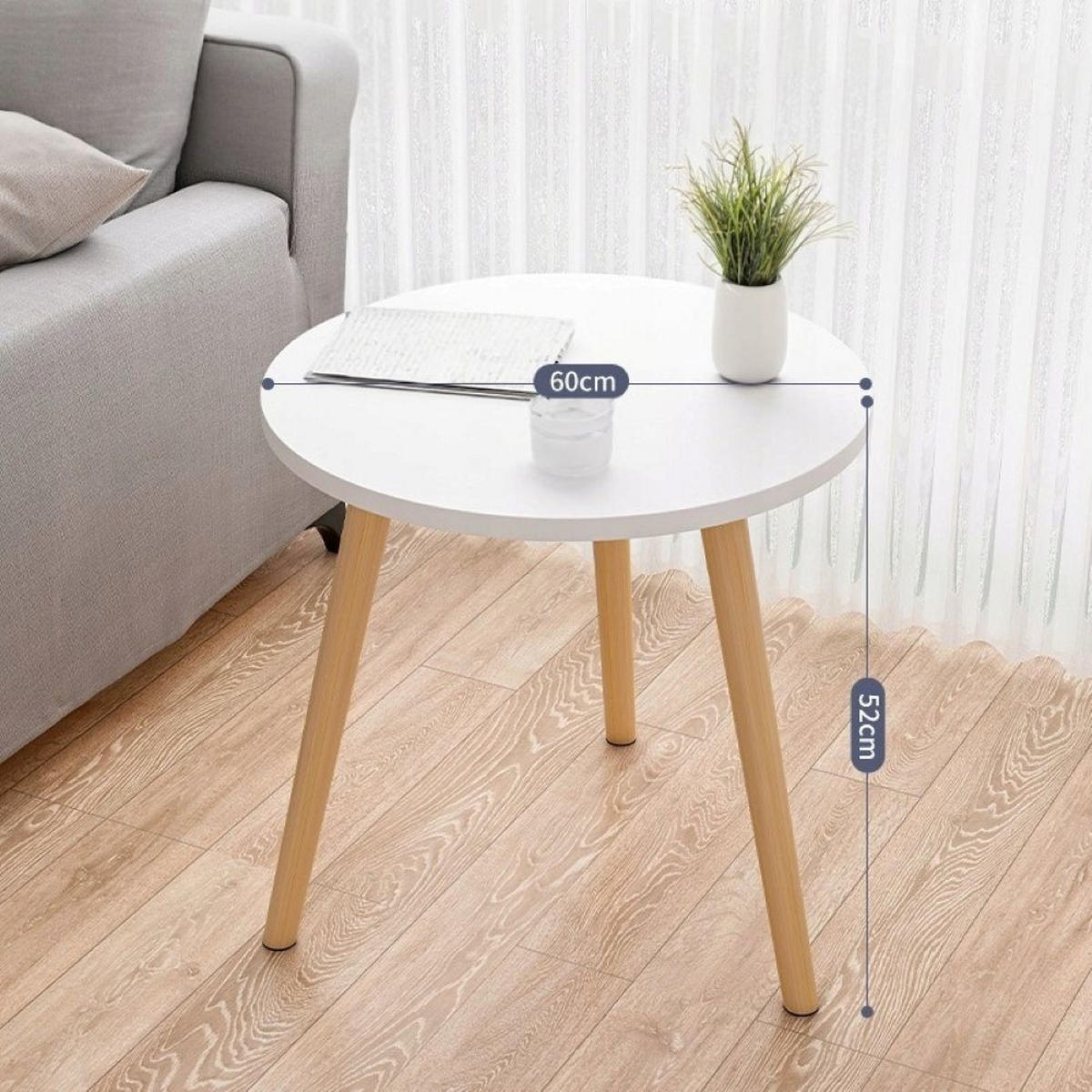 COUCHTISCH, weiß 60/50/60 cm - Weiß, Holzwerkstoff (65/67/7cm)