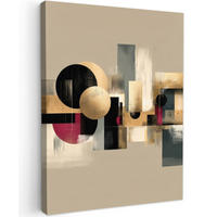 LEINWANDBILD Abstrakt - Formen - Beige - Texturen Room Decor 30x40 cm - Beige, Textil (30/40cm) - MuchoWow