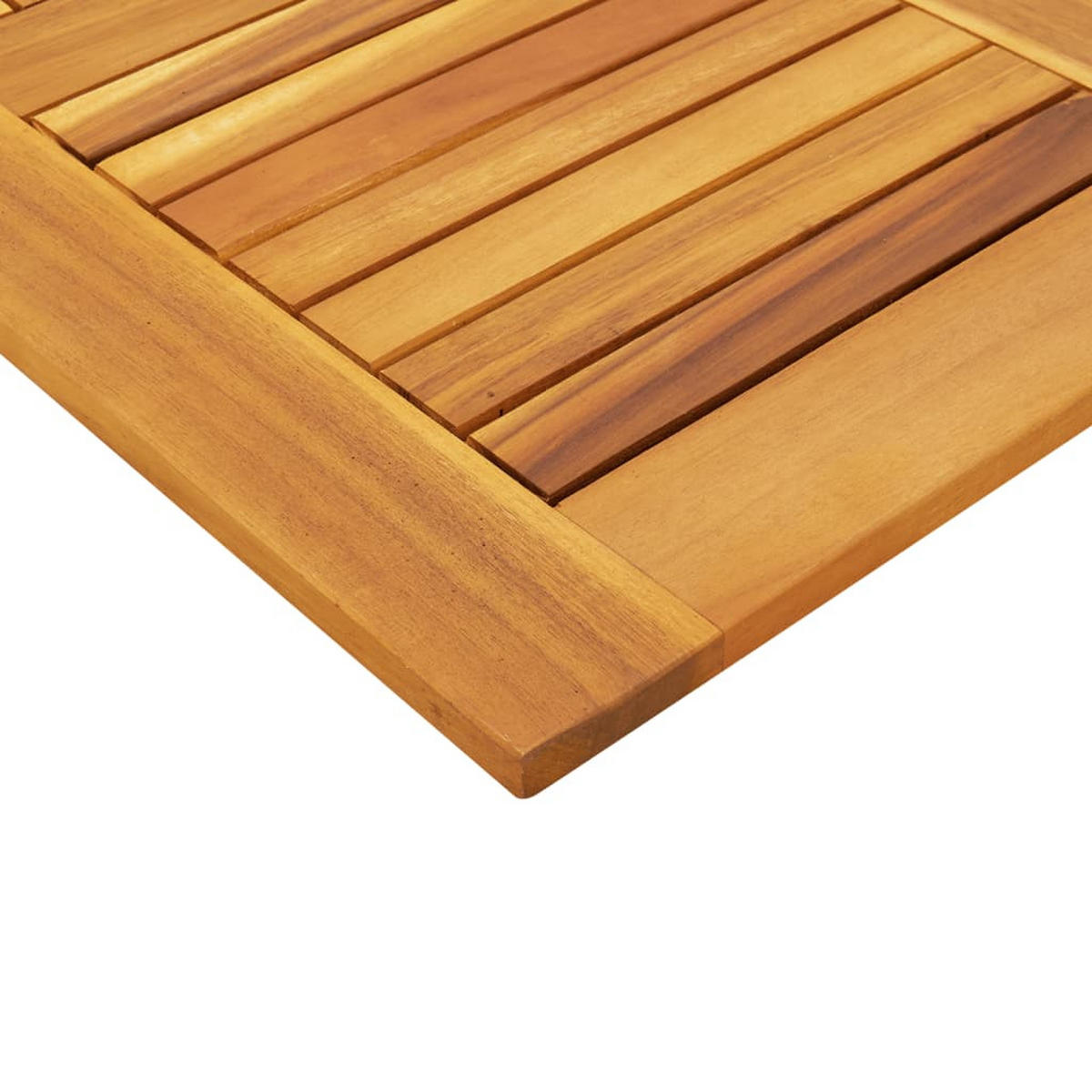 TISCHPLATTE 80/80/2,2 Cm Quadratisch Massivholz Akazie - Braun, Holz (80/80/2.5cm) - vidaXL