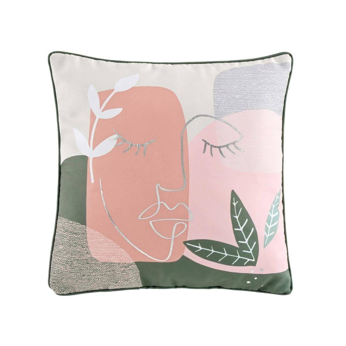 ZIERKISSEN Arty Line 40/40 cm - Rosa, Textil (40/40cm) - Douceur d´intérieur