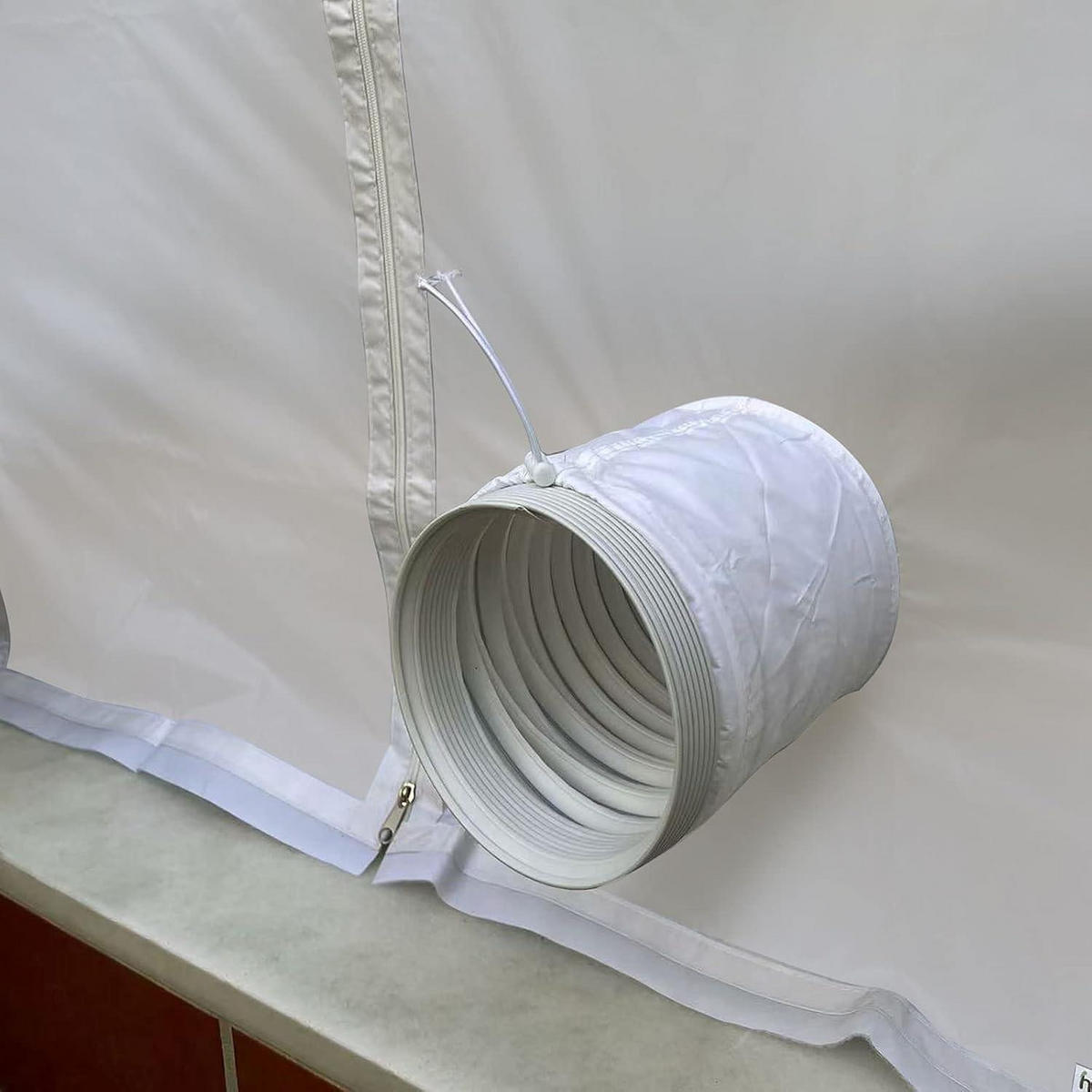 TÜRABDICHTUNG für mobile Klimaanlagen mit Schlauchverlängerung 100 x 210 cm - Transparent, Kunststoff (100/210/1cm)
