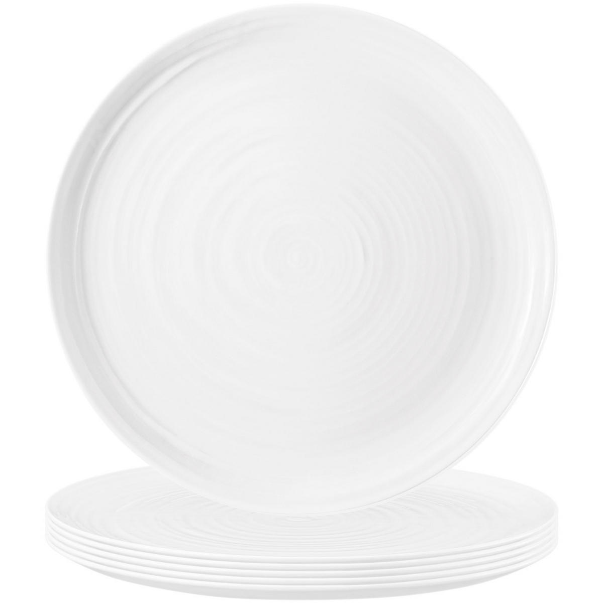 PIZZATELLER Terra Weiß ø 31,5 cm 6er Set - Weiß, Keramik (31.5cm) - Seltmann Weiden