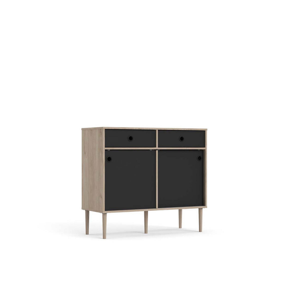SIDEBOARD Penny Schwarz 99/41/89 cm - Schwarz, Holzwerkstoff (99/89/41cm) - ebuy24