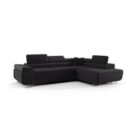 ECKSOFA Monaro Mit Schlaffunktion - Dunkelgrau, Holzwerkstoff/Textil (275/202cm) - Fun Möbel