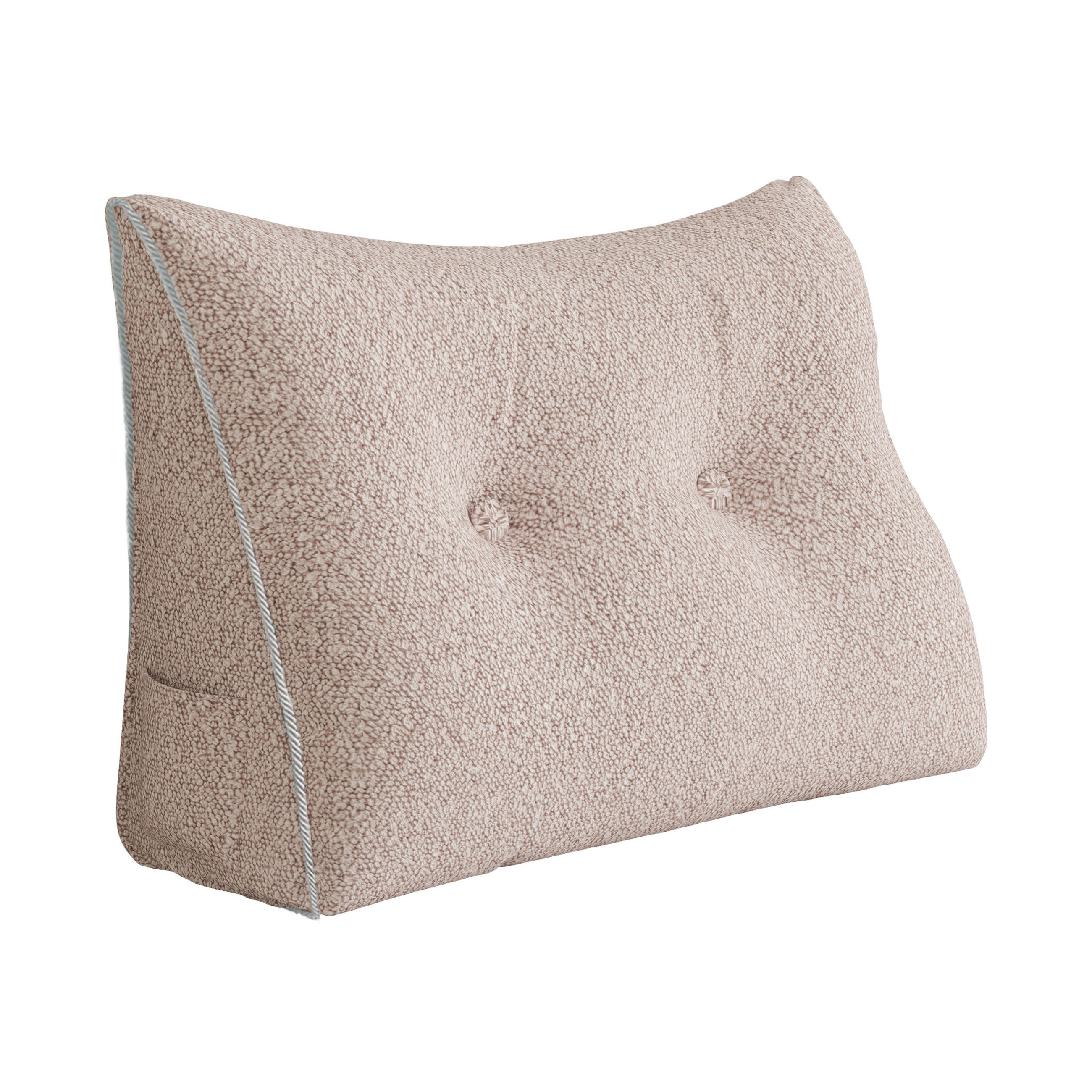 RÜCKENKISSEN Plüsch Hell-Pink 60 cm - Pink, Textil (50/60cm) - Vercart