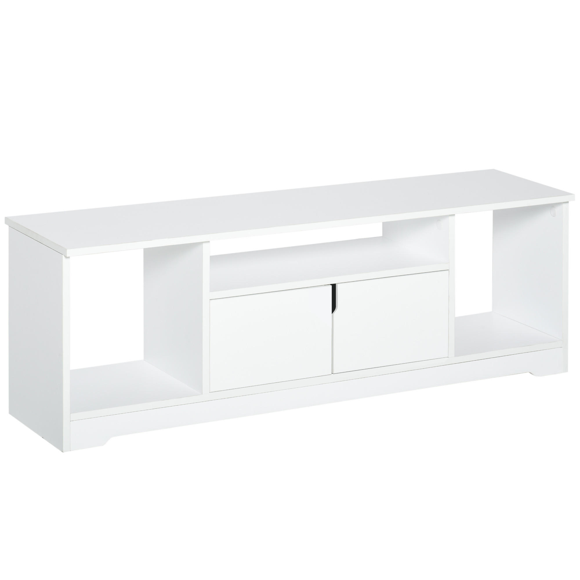 TV-MÖBEL Weiß 1 Stück - Weiß, Holzwerkstoff (120/41/30cm) - GiPP