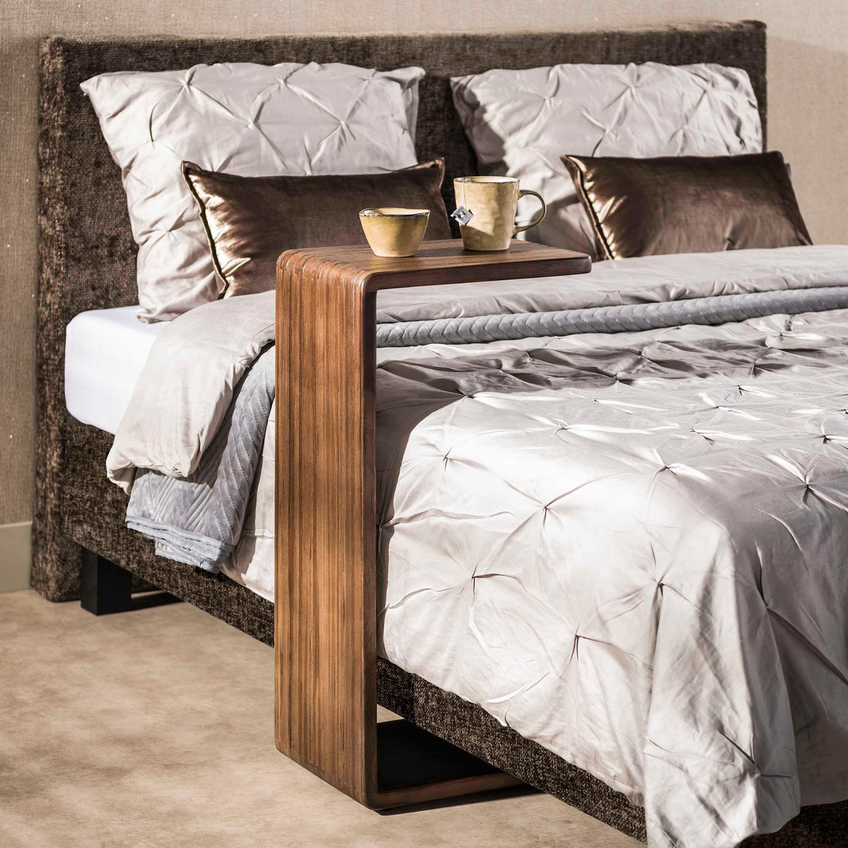BEISTELLTISCH Maya Braun 30/40/76 cm - Braun, Holz (30/40/76cm) - Hoyz Collection