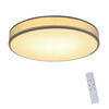 DECKENLEUCHTE LED runde Stoffschirm ‎38W Schlafzimmer Whonzimmer Ø40CM - Grün, Kunststoff (38/38/5cm) - ZMH