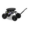 GARTENSITZ - Schwarz, Kunststoff/Metall (43/54/82cm) - Relaxdays