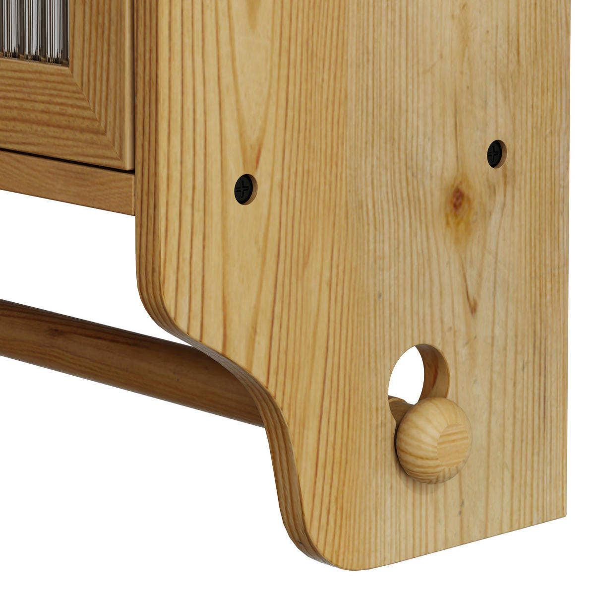 KÜCHENOBERSCHRANK 63/18/60 cm mit Glasfront und 2 Türen in Natur - Naturfarben, Holzwerkstoff (63/60/18cm) - BEAOK