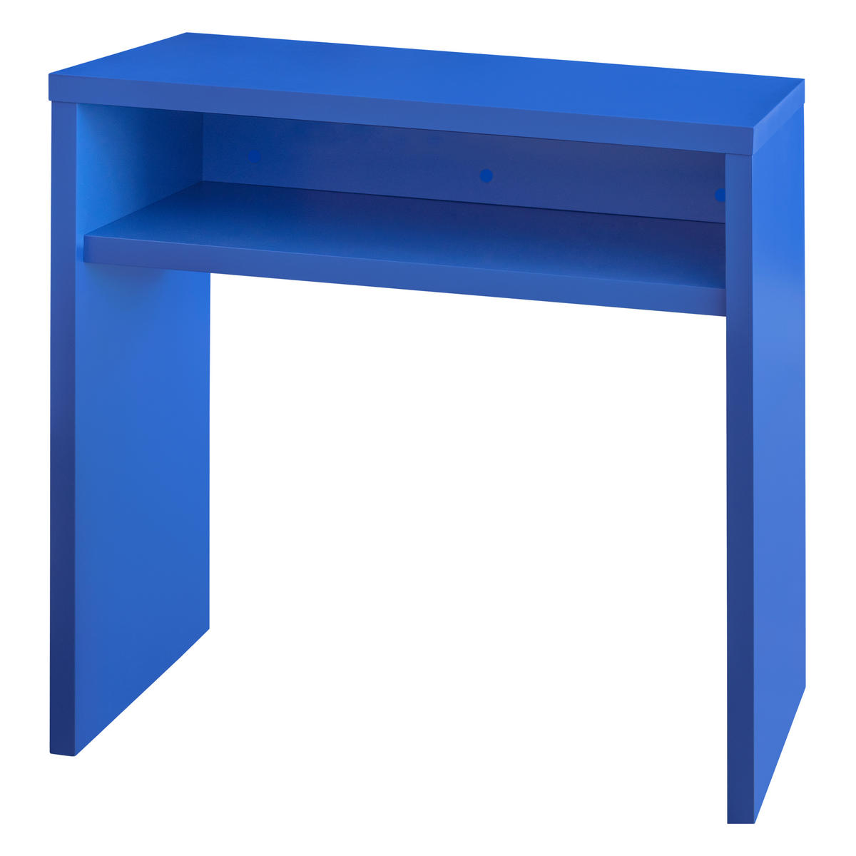 KONSOLE Widerstandsfähig, MDF 3 cm, Preußischblau, 80/30cm GERALDINE - Blau, Holzwerkstoff (30/80/75cm) - RNT By Really Nice Things