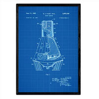 POSTER Raumkapsel Patent A3 Rahmenlos - Klar, Papier (29.7/5/42cm) - Nacnic