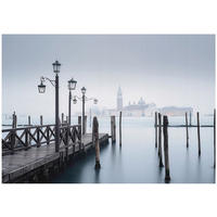 FOTOTAPETE Stadt Pier Grau 400x280 cm - Multicolor, Papier (400/280cm) - Wallarena