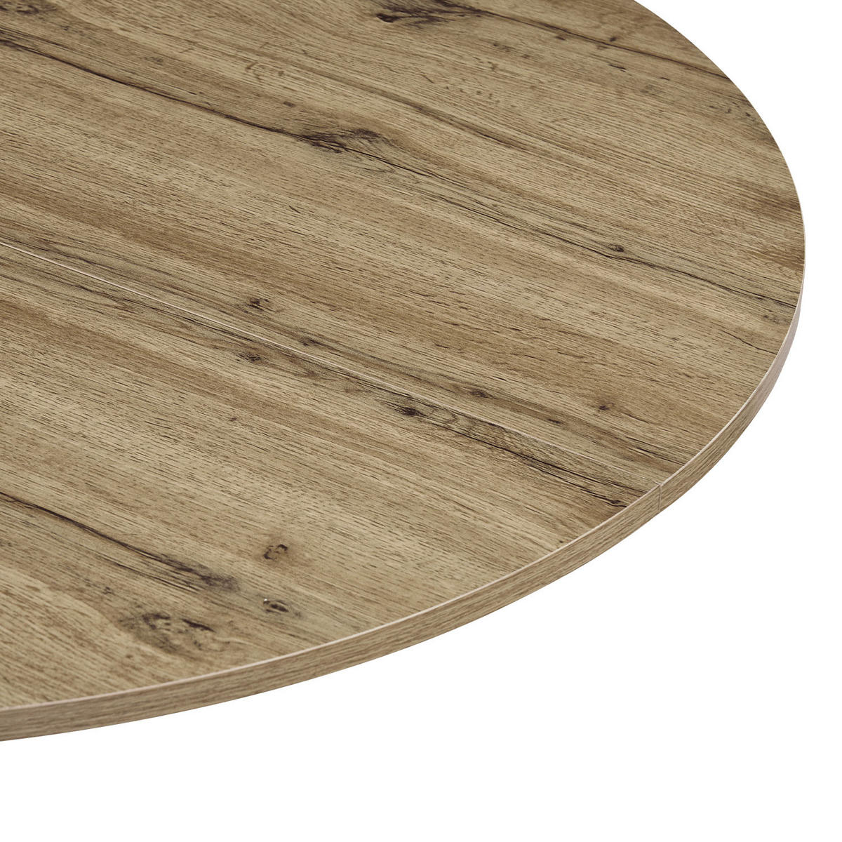 ESSTISCH NOA Eiche, 110/110/76 cm - Eichefarben/Weiß, Holzwerkstoff/Metall (110/110/76cm) - B&D Home