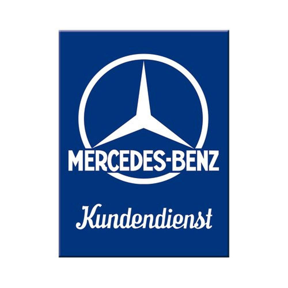 MAGNET 6/8 cm Mercedes-Benz Kundendienst - Multicolor, Metall (6/8/0.1cm) - Nostalgic-Art