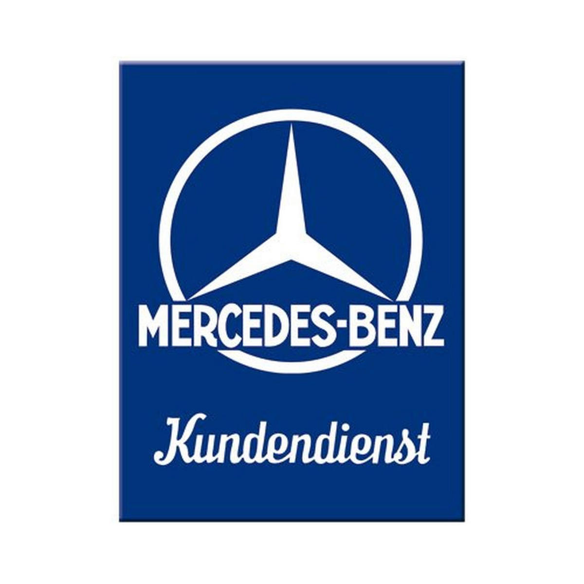 MAGNET 6/8 cm Mercedes-Benz Kundendienst - Multicolor, Metall (6/8/0.1cm) - Nostalgic-Art
