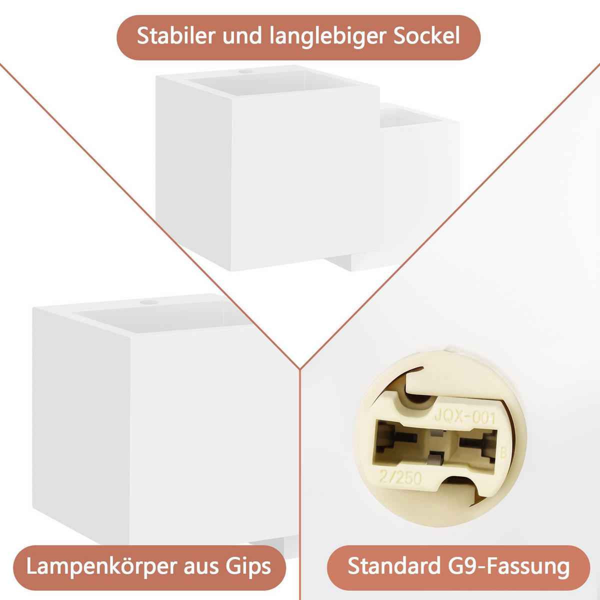 YANGLER 19,7/13,5/11,5 cm - bílá, plast (13.5/11.5/19.7cm) - Nettlife