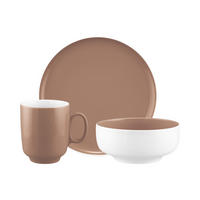 FRÜHSTÜCKS-SET Sento Home Pure Colors Cocoa Brown 18-tlg. - Hellbraun, Keramik (2/2/2cm) - Seltmann Weiden