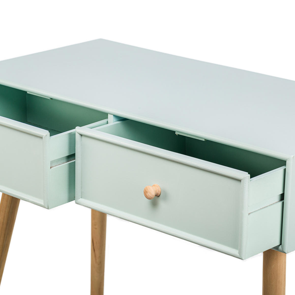 KONSOLENTISCH Rechteckig Grün 80 x 42 x 79 cm - Grün, Holz (42/80/79cm) - Nordlys