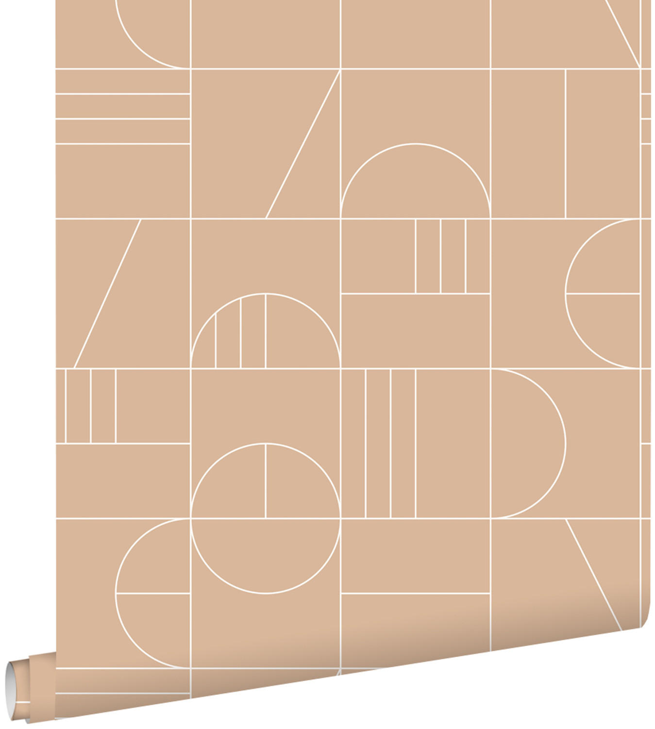 TAPETE Art Decó Muster 53 cm x 10.05 m - Pink, Papier (53/1000cm) - ESTAhome