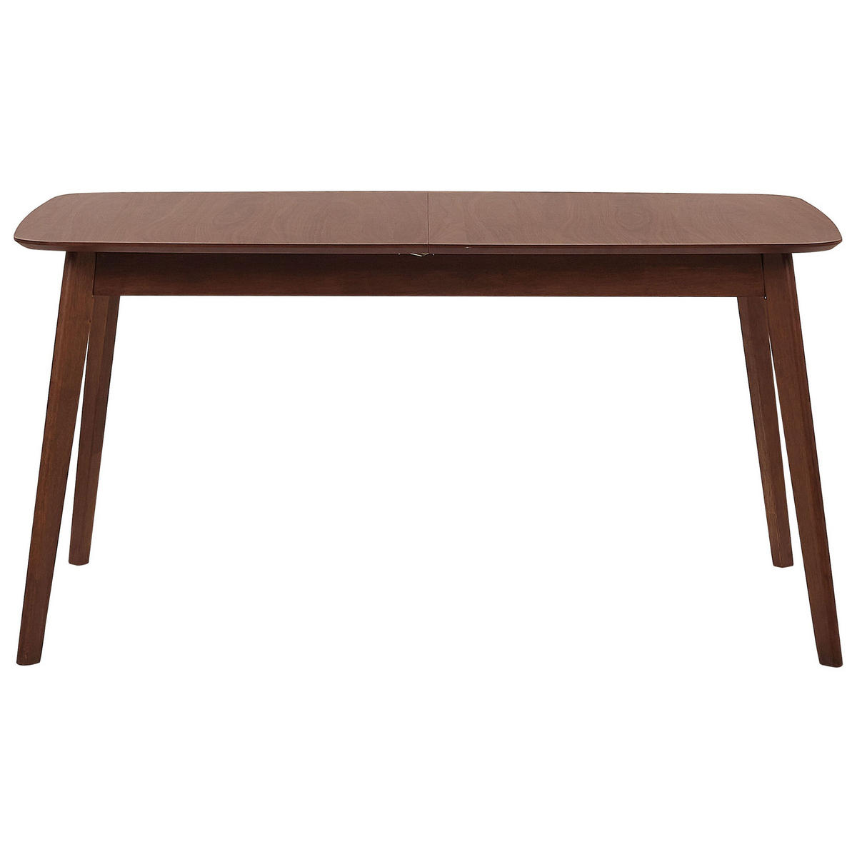 JÍDELNÍ STŮL 120-150/75/75 cm Tmavě hnědý Obdélníkový Madox - tmavě hnědá, kompozitní dřevo (120/75/75cm) - Beliani