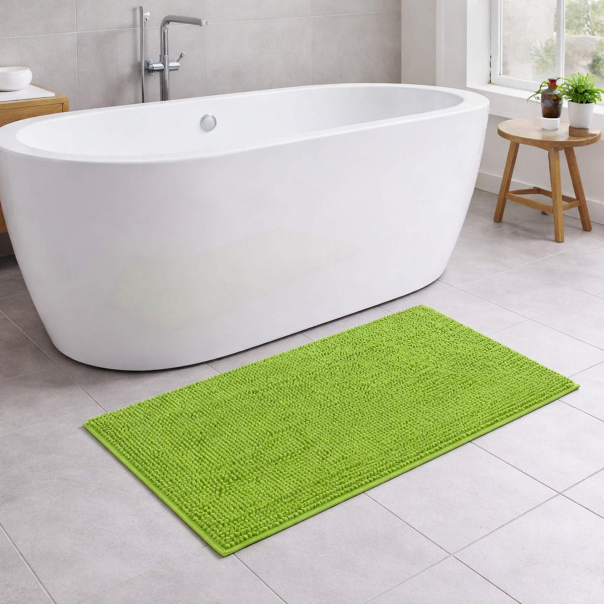 BADEMATTE PARIS - Grün, Textil (70/120cm) - WohnDirect