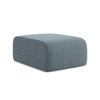 POUF Bouclé Stoff Blau - Blaugrau/Schwarz, Holzwerkstoff/Kunststoff (72/42/94cm) - Makamii