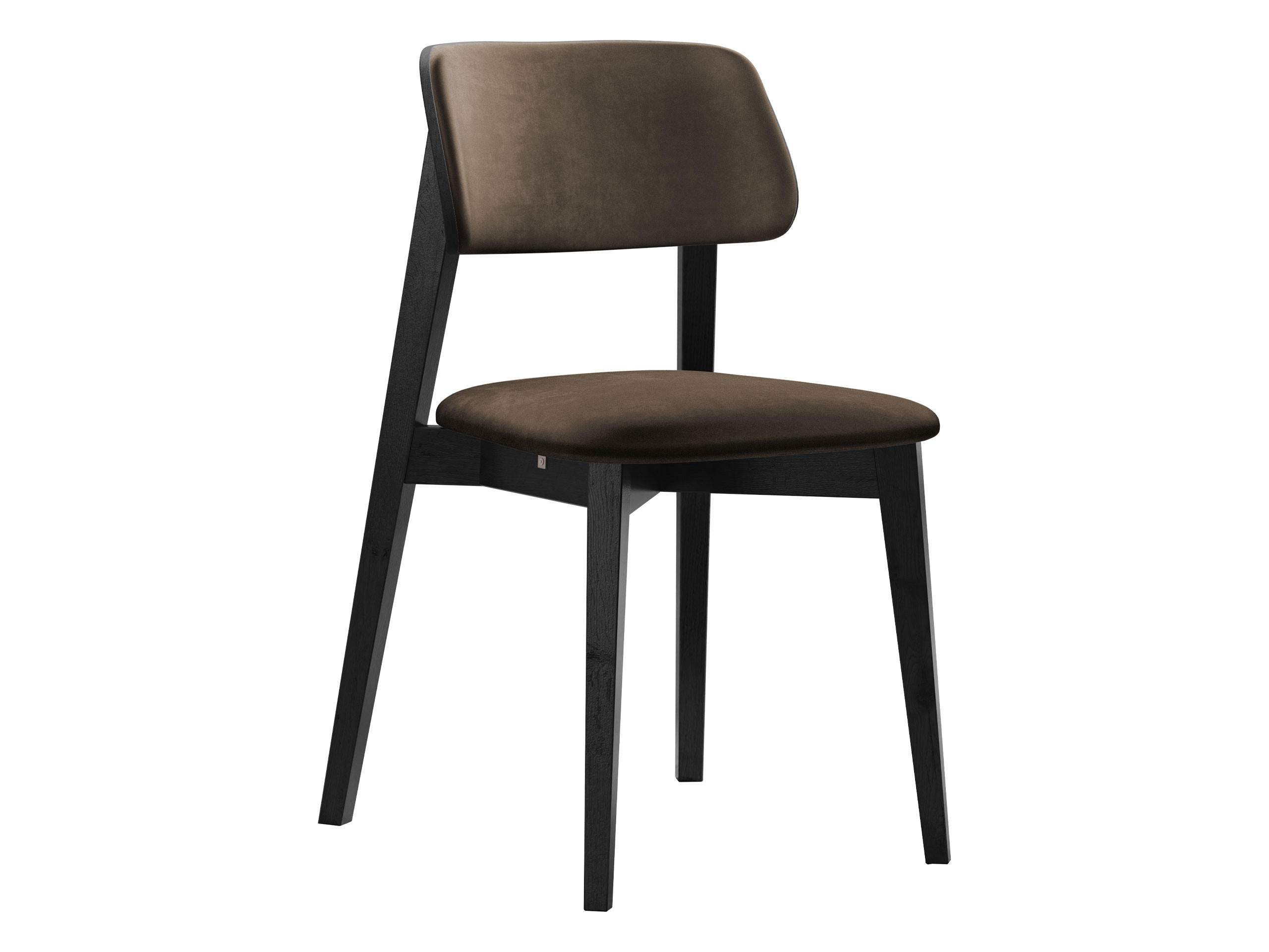 WOHNZIMMER STUHL KT63/C, Holzfarbe: Schwarz - Schwarz/Braun, Holz/Textil (47/80/49cm) - MIRJAN24