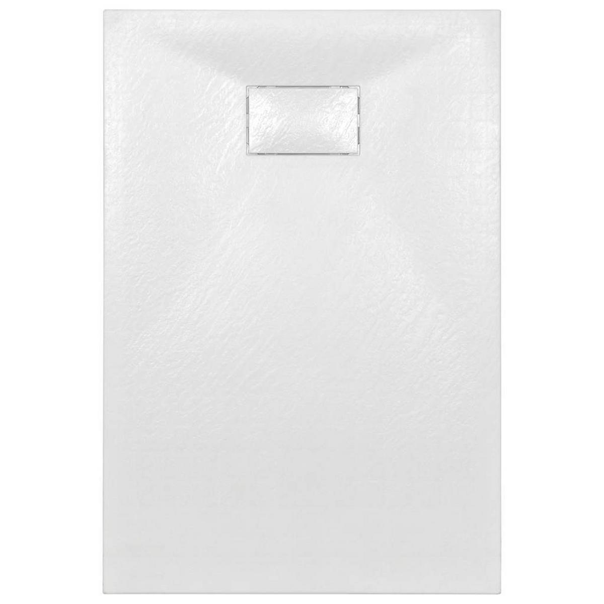 DUSCHWANNE Weiss 120/70 Cm - Weiß, Textil (70/2.6/120cm) - vidaXL