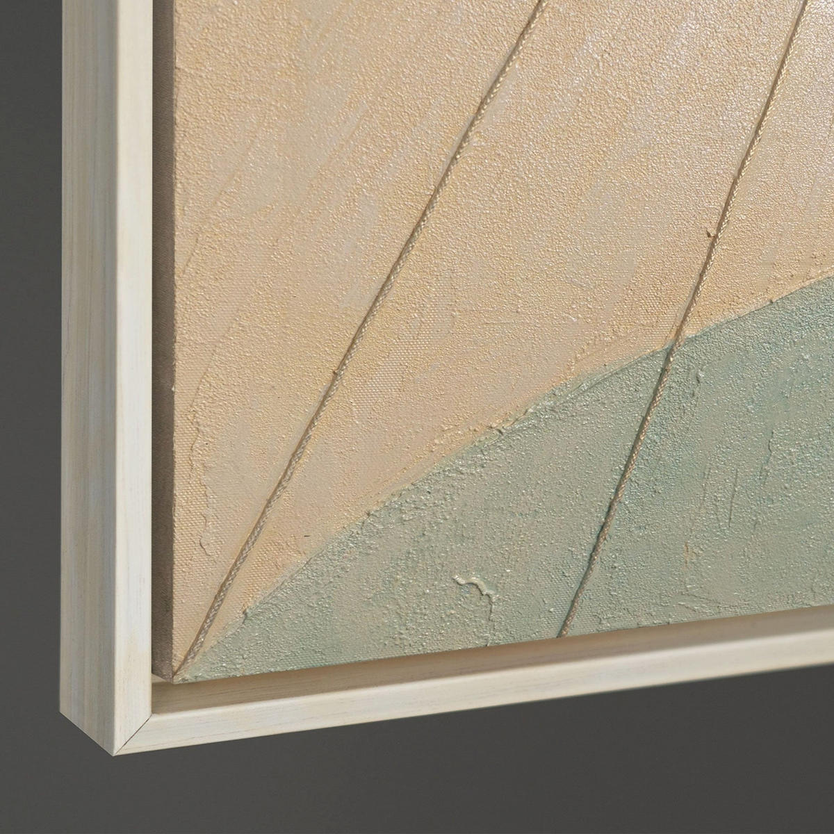 GEMÄLDE Morgendämmerung über dem Meer Schattenfugenrahmen Beige 140x100 cm - Beige, Holz (140/100cm) - YS-art gallery