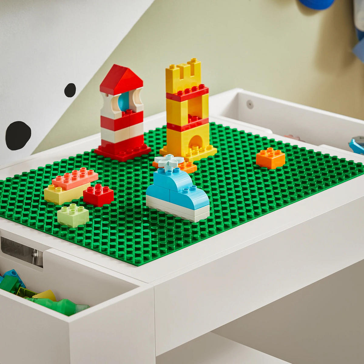 KINDERSITZGRUPPE Weiß 87x50x50cm - Weiß, Holzwerkstoff (50/50/87cm) - Bextsrack