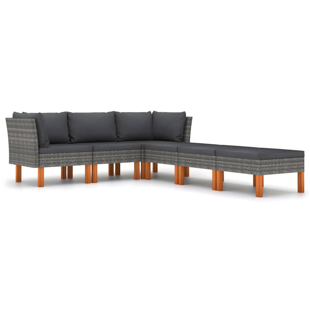 GARTENSET Yeakley 6-teilig - Grau, Metall - Nettlife