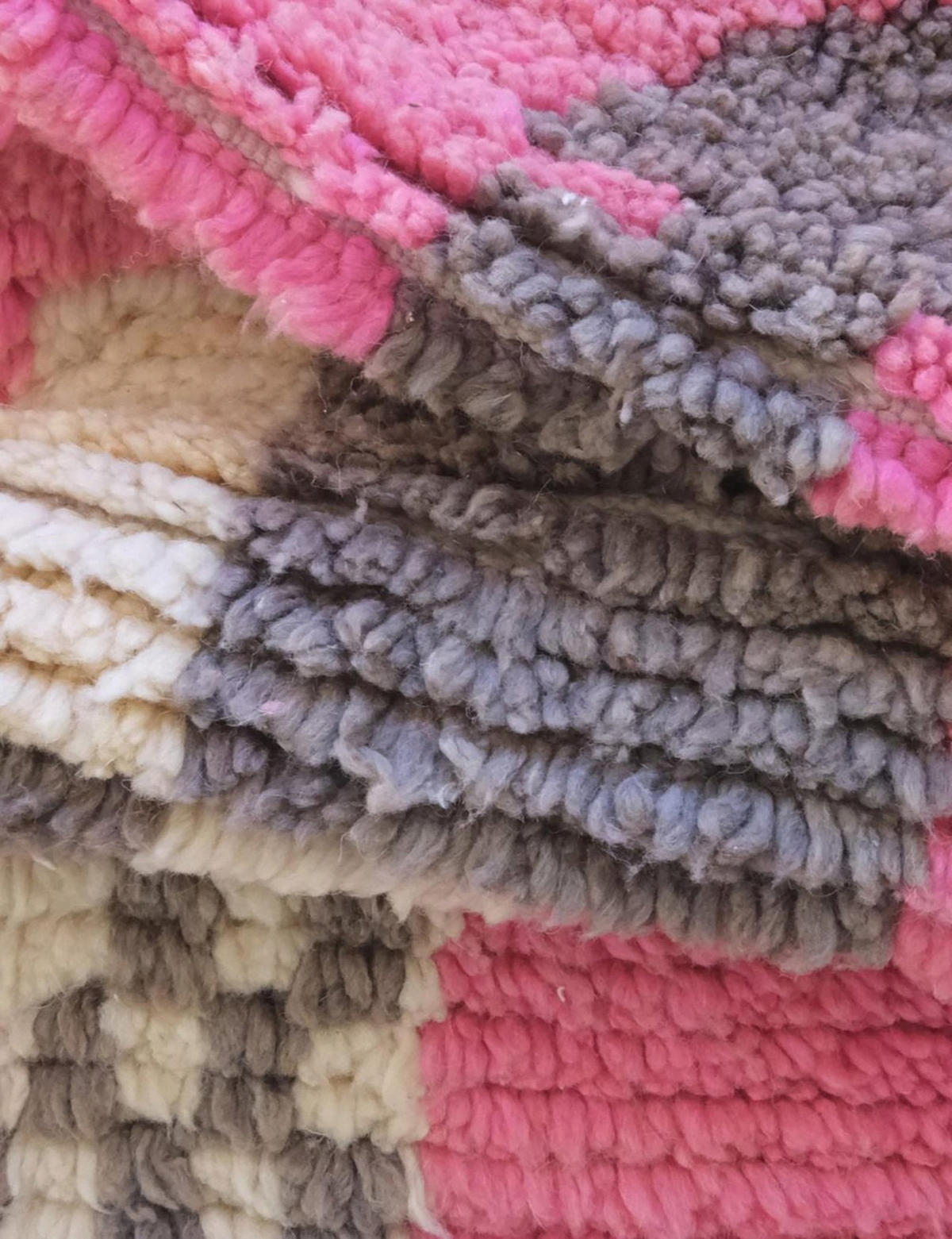 BERBERTEPPICH aus reiner Wolle 105x 153 cm - Pink, Naturmaterialien (105/153cm) - AFK Living