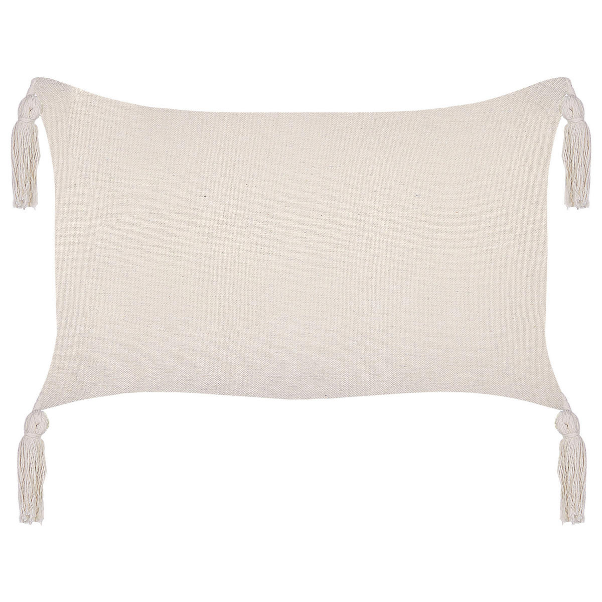 DEKOKISSEN 2er-Set Taupe 45/25 cm Hakone - Graubraun, Textil (45/25cm) - Beliani