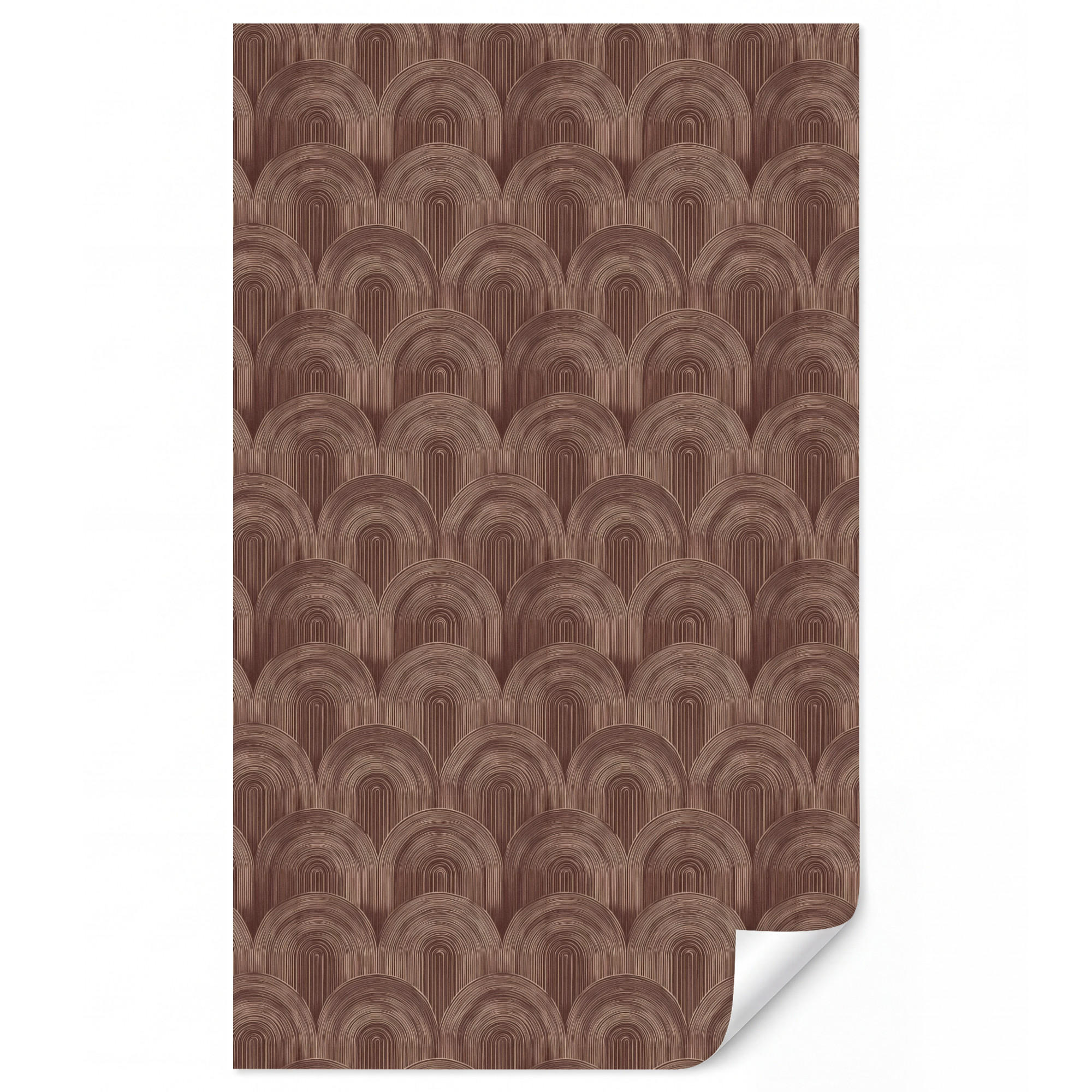 OnlyWow Tapete Dunkelbraun 180x300 cm
