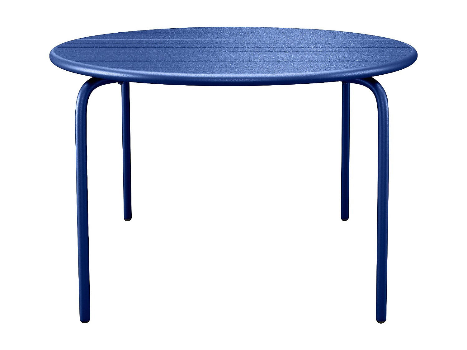 GARTENTISCH - 6 Personen - Metall - Marineblau - - Dunkelblau, Metall (130/130/74cm) - Vente-Unique