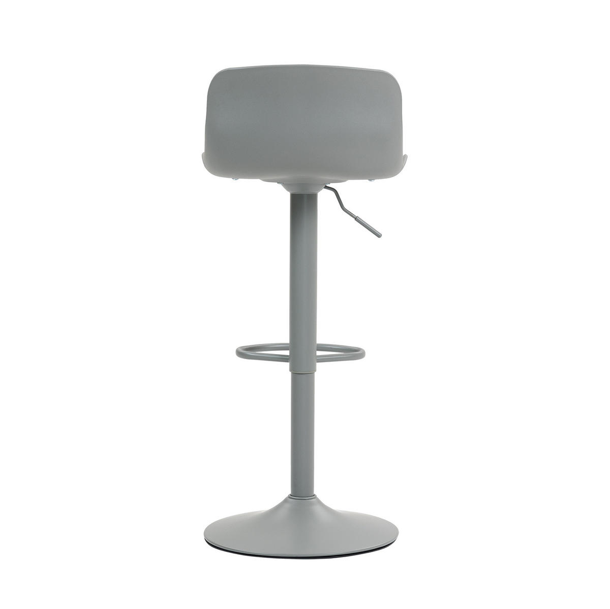 BARHOCKER Grau mit Drehfunktion und Höhenverstellung - Grau, Metall (44/80/43cm) - MIVRAY