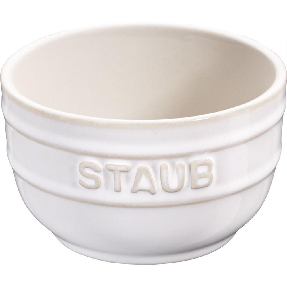 SCHÜSSEL Weiß 9.3/9.3/5.7 cm 405118590 - Weiß, Keramik (9.3cm) - Staub